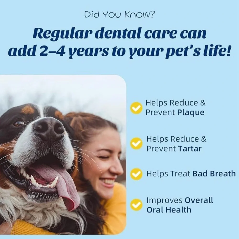 OMYGYM Dog Dental Powder Teeth Whitening Oral Care Teeth Stain Remover EXP 12/26